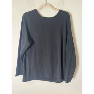 ELI Black Long Sleeve Top Sz XL